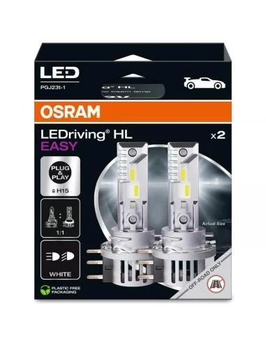 Bombillas LED H15 12V Sin transformador Plug & Play LEDriving HL EASY 64176DWESY 2 Unds.