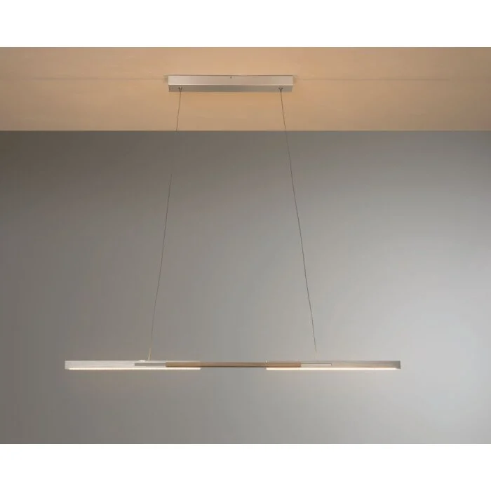 Bopp Link Lámpara Colgante LED Madera oscura, Níquel-mate, 1 luz