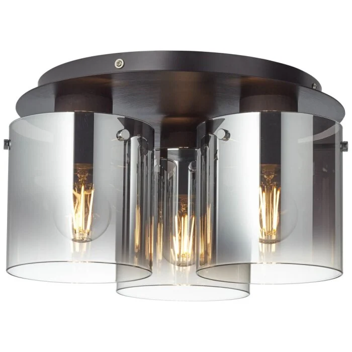 Brilliant Beth Lámpara de Techo Negro, 3 luces