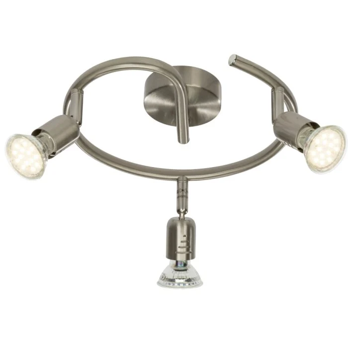 Brilliant Loona Lámpara focos circular LED Hierro, 3 luces