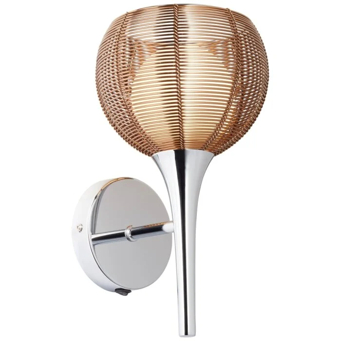Brilliant RELAX Aplique Bronce, Cromo, 1 luz