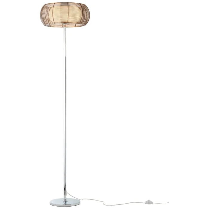 Brilliant RELAX Lámpara de Pie Bronce, Cromo, 2 luces