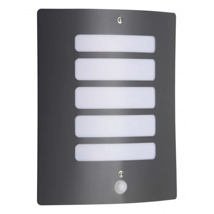 Brilliant Todd Aplique para exterior Antracita, 1 luz, Sensor de movimiento