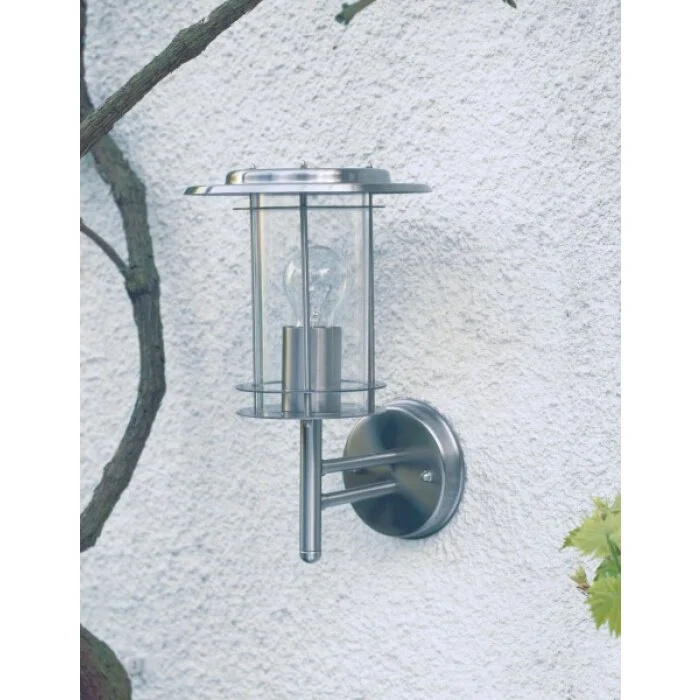 Brilliant York Aplique para exterior Color acero inoxidable, 1 luz