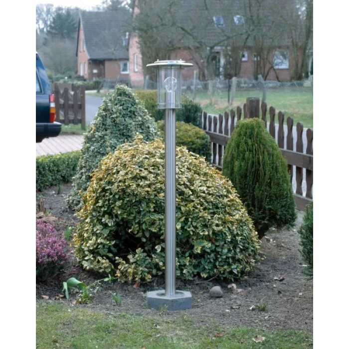 Brilliant York Lámpara de pie para exterior Acero inoxidable, 1 luz