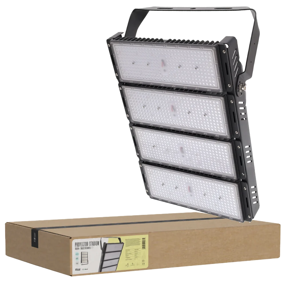 Proyector LED 1000W Stadium 150000Lm Driver Meanwell 1-10V IP65 Philips 3030 100.000H