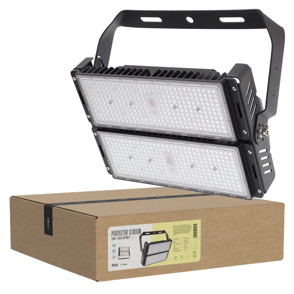 Proyector LED 500W Stadium 75000Lm Driver Meanwell 1-10V IP65 Philips 3030 100.000H