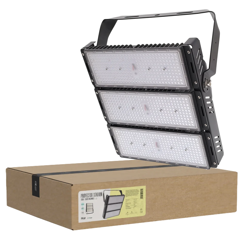 Proyector LED 750W Stadium 112500Lm Driver Meanwell 1-10V IP65 Philips 3030 100.000H