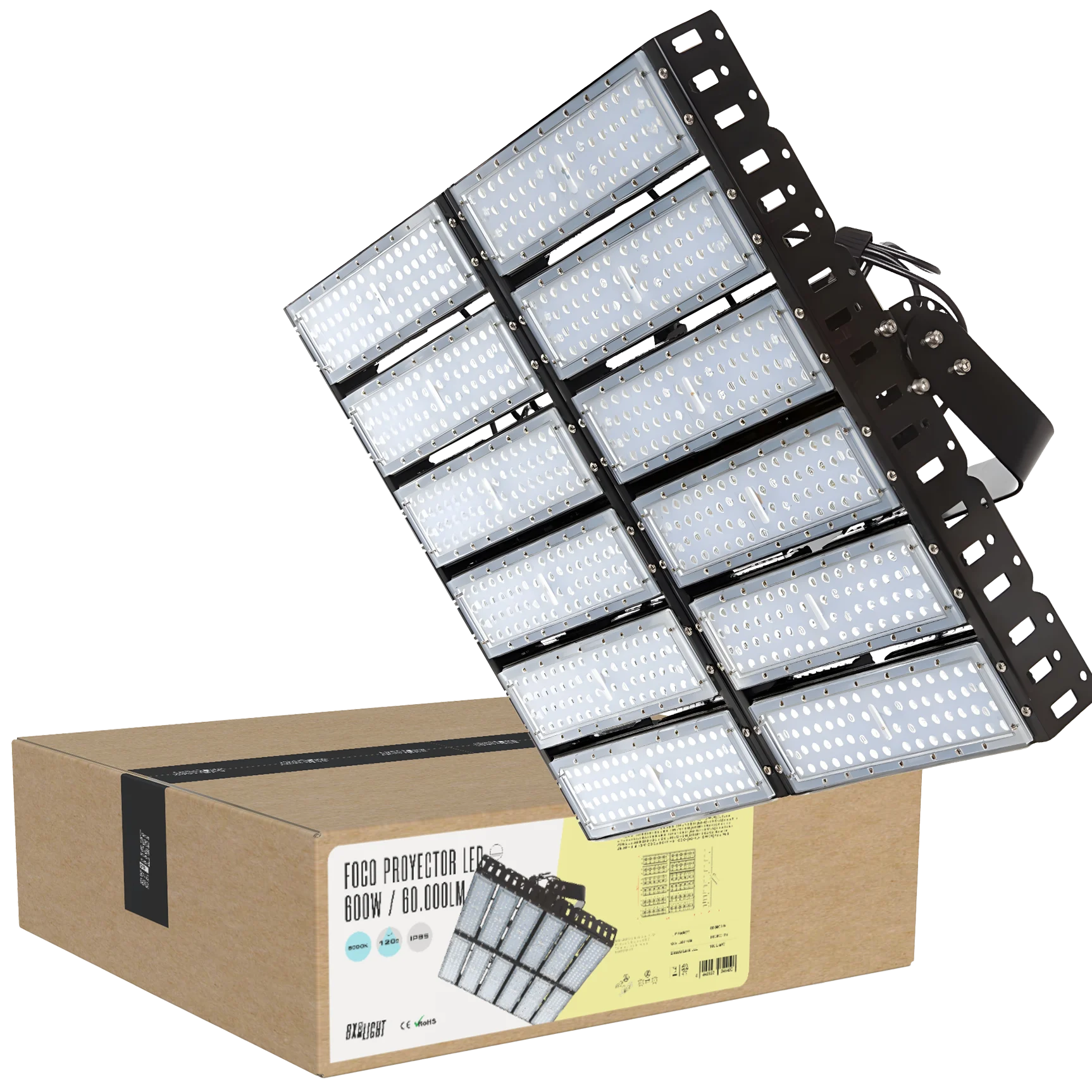 Proyector LED 600W 60.000Lm 6000ºK IP65 100.000H