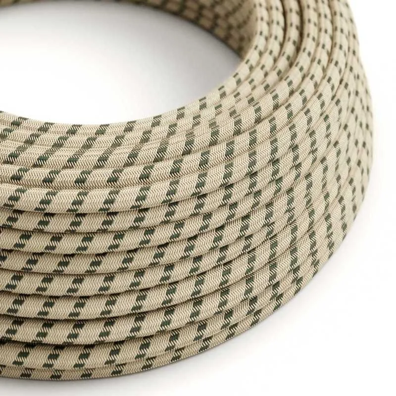 Cable decorativo textil a metros homologado bicolor saco
