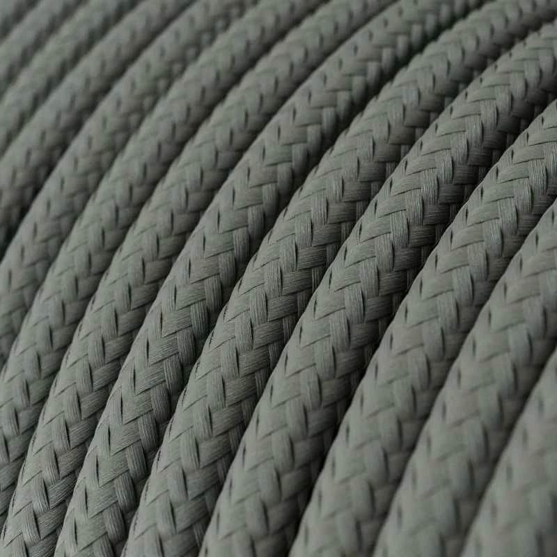 Cable decorativo textil a metros homologado color gris