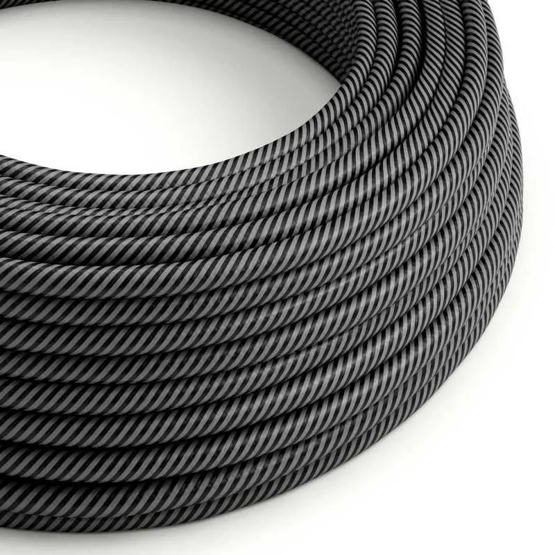 Cable decorativo textil a metros homologado grafito