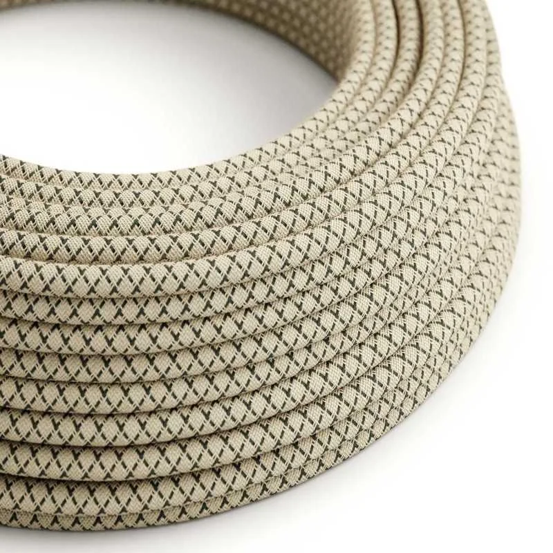 Cable decorativo textil a metros homologado lino antracita