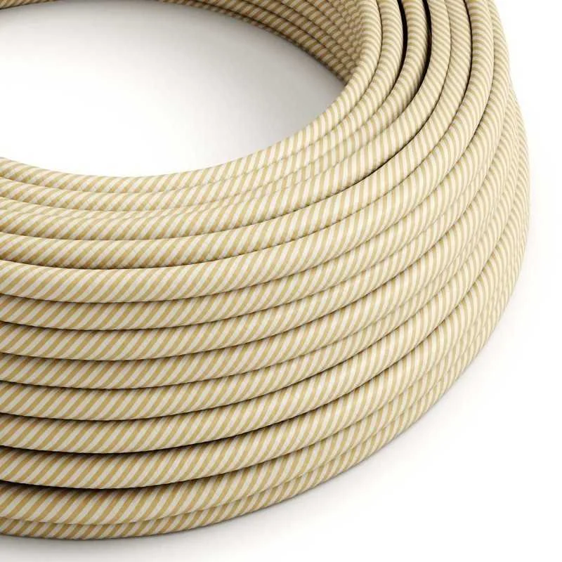Cable decorativo textil a metros homologado vainilla vértigo