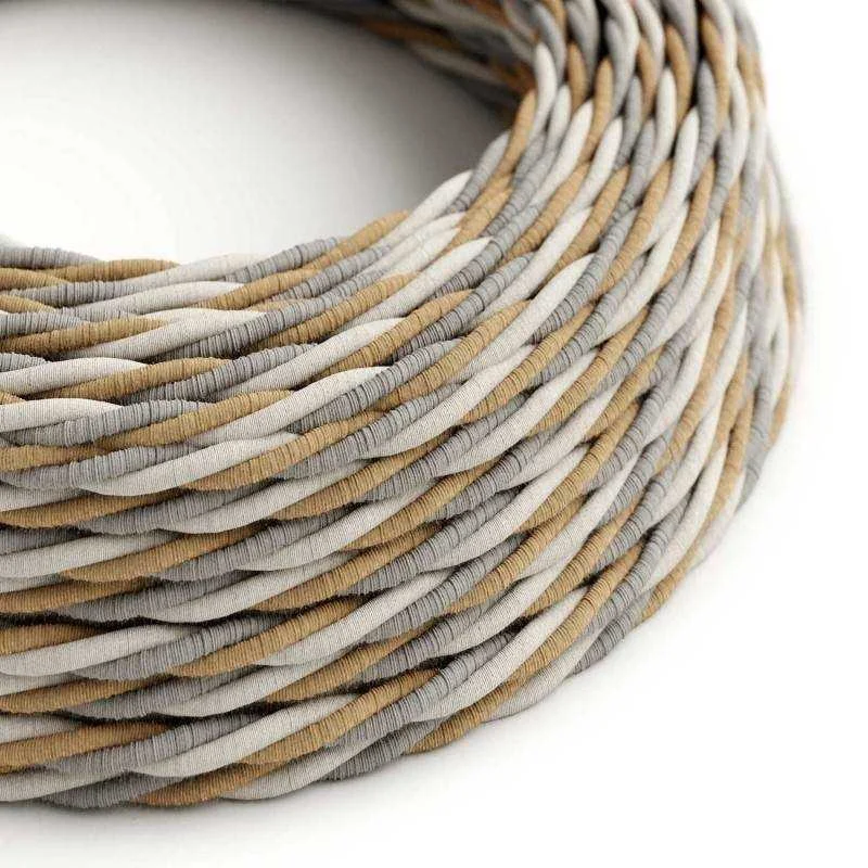 Cable decorativo textil trenzado acabado seda egipcio