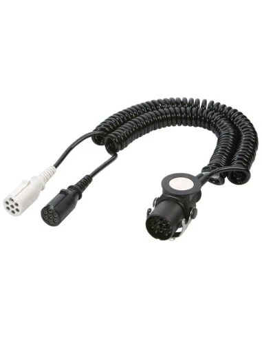 Cable en espiral doble 7P a 15P 24N + 24S a 15 Pin Plástico Euro 6