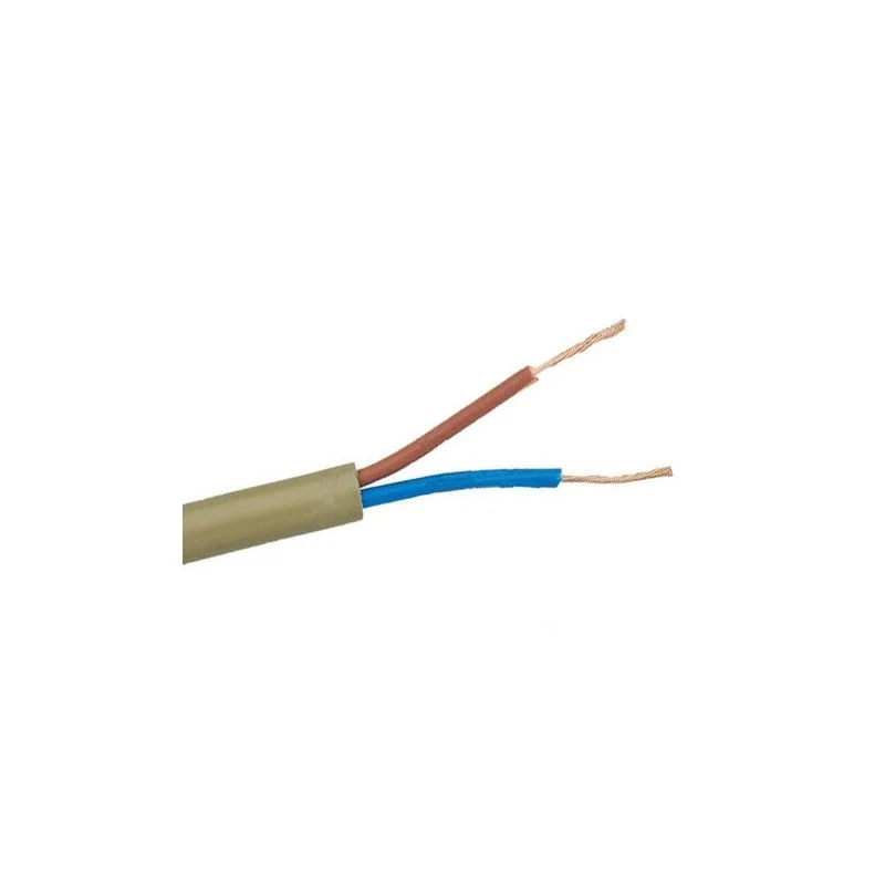 Cable manguera plano dorado 2 x 0,75 mm2 PVC+PCV