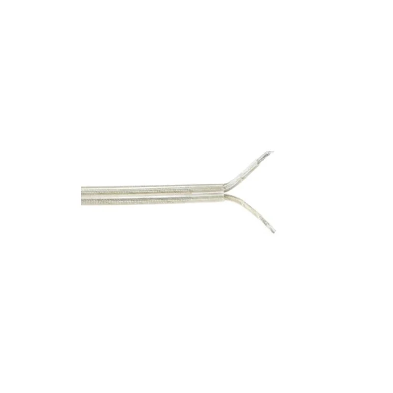 Cable paralelo transparente plata 2 x 0,50 mm2 audio