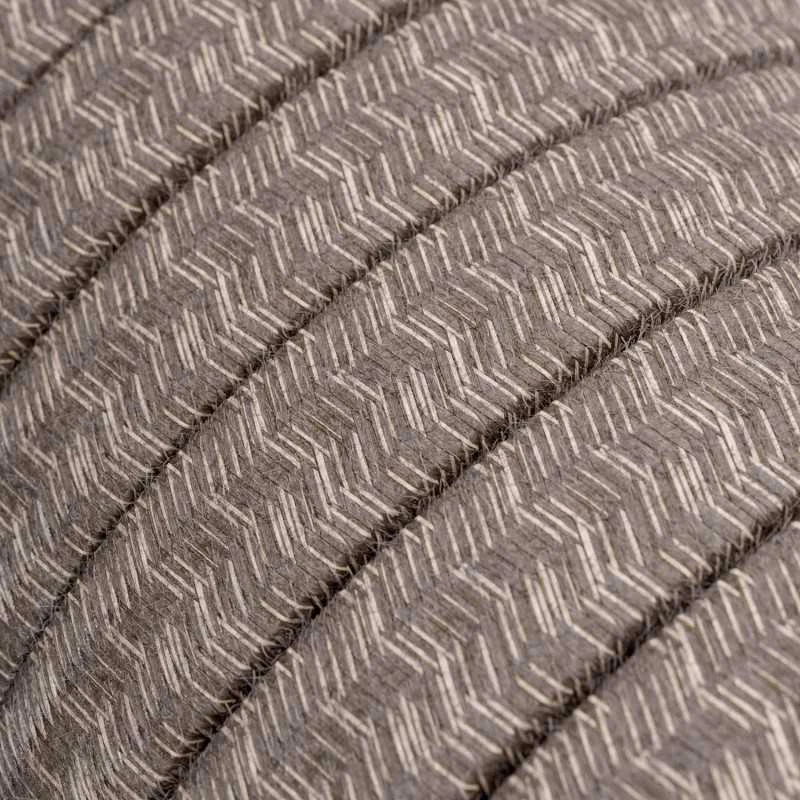 Cable plano de guirnalda exterior color lino marrón