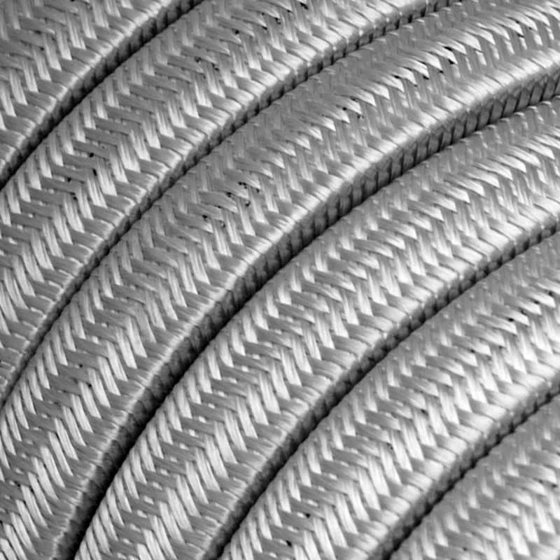 Cable plano de guirnalda exterior color plata