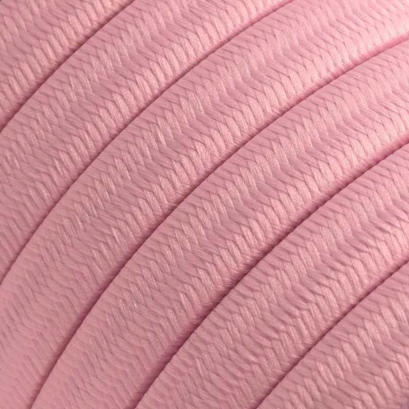 Cable plano de guirnalda exterior color rosa