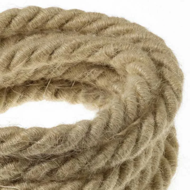 Cable trenzado decorativo rústico tipo saco 16mm grosor