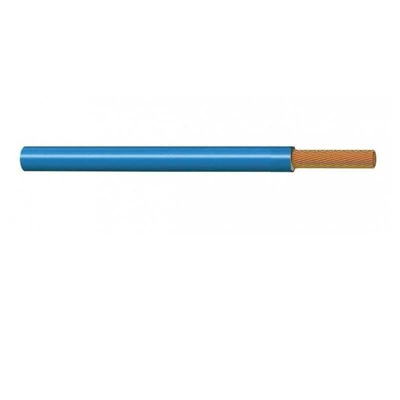 Cable unipolar teflon color azul sección 1 x 075 mm2