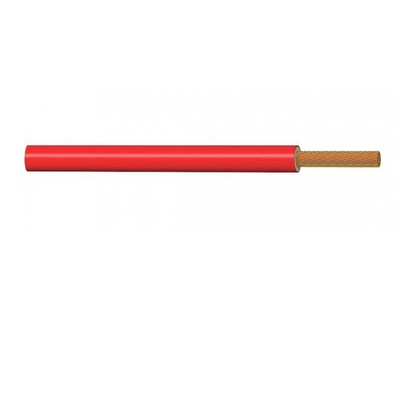 Cable unipolar teflon color rojo sección 1 x 0,50 mm2