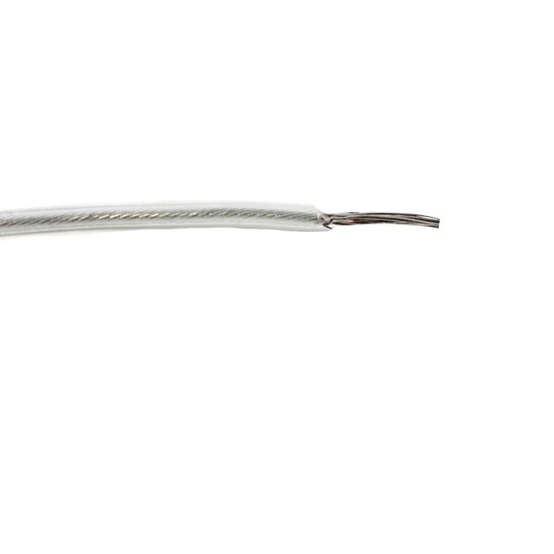Cable unipolar teflon transparente sección 1 x 0,75 mm2