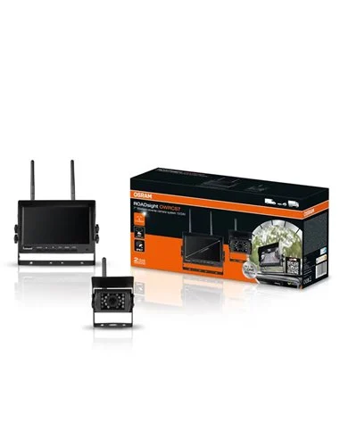 Sistema inalámbrico de cámara de marcha atrás y monitor AHD 7" ROADsight OWRCS7, 1080p 120º con infrarrojos, 12/24V