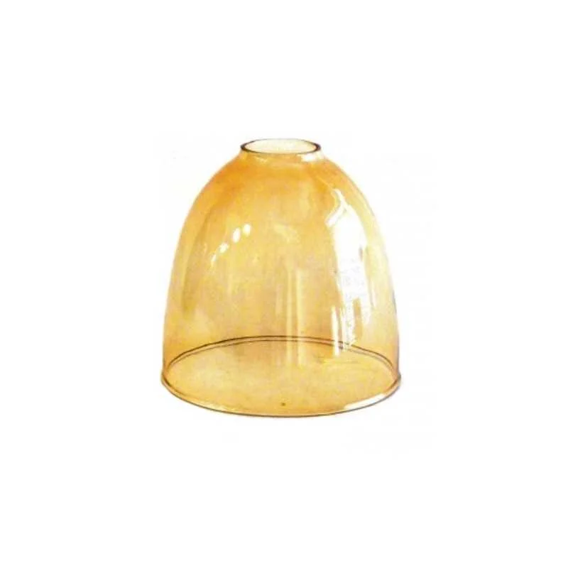 Campana de cristal ámbar 150mm alto x 150mm diámetro