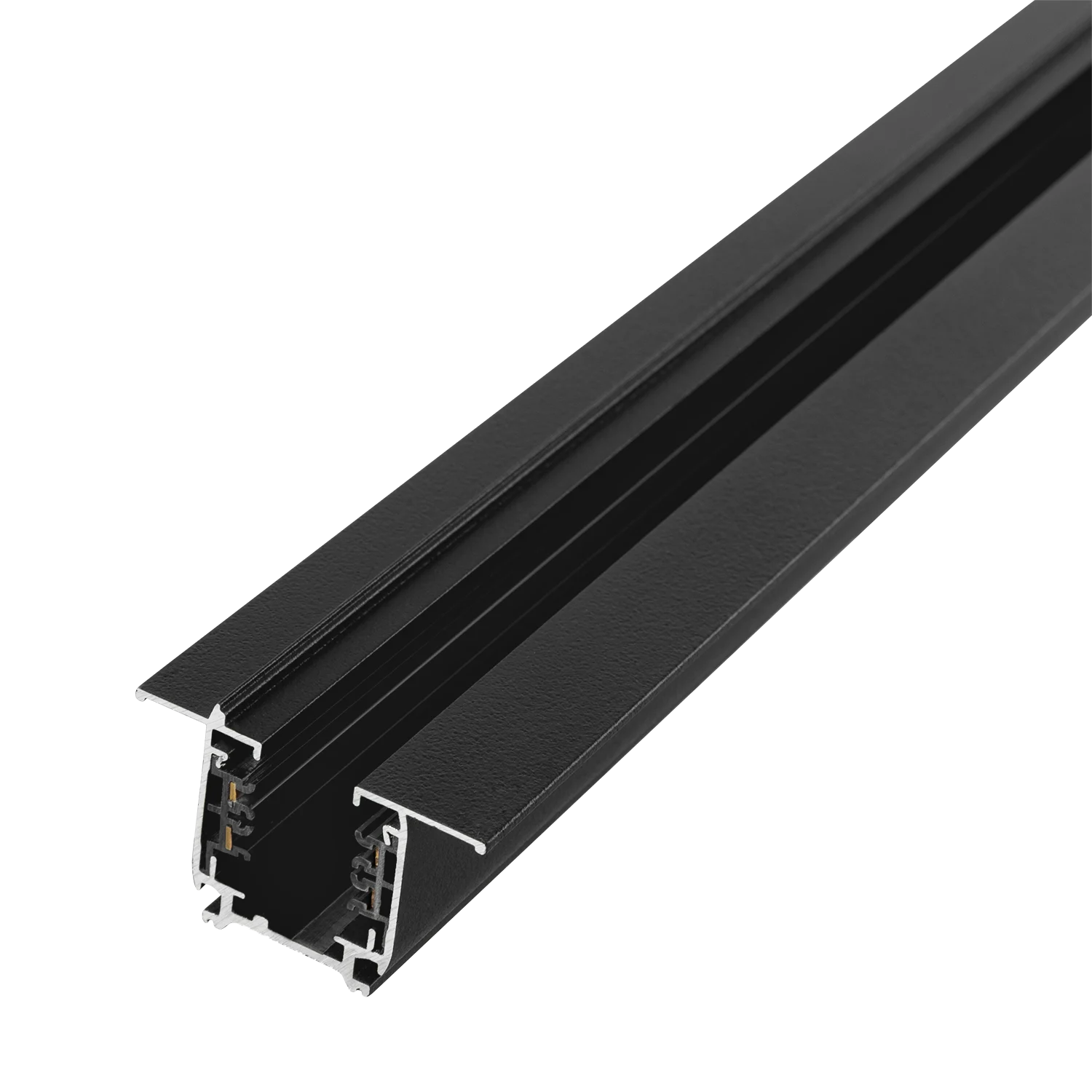Carril Trifásico Empotrable para Focos LED Negro 1M [HO-LM3220-EM