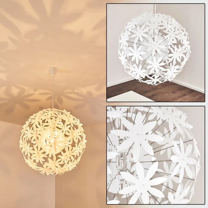 Chimore Lámpara Colgante Blanca, 1 luz