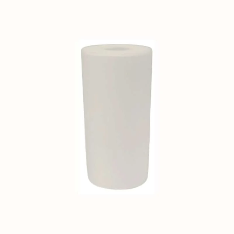 Cilindro de cristal blanco brillo 115mm diámetro x 250mm alto