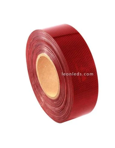 Cinta adhesiva reflectante homologada roja 50 Metros 50,8mm V23 Oralite