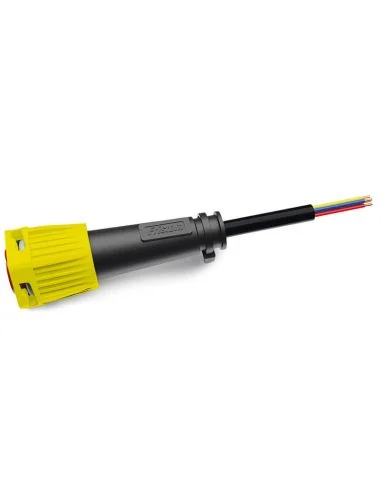 Conector Bajonet 6 PIN Amarillo con 1 metro de cable