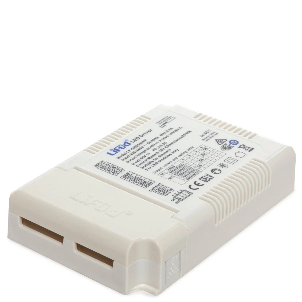 Driver LIFUD 38-42W AC220-240V 3 en 1 DIM (0-10V/PWM/RX) Flicker Free + DIP