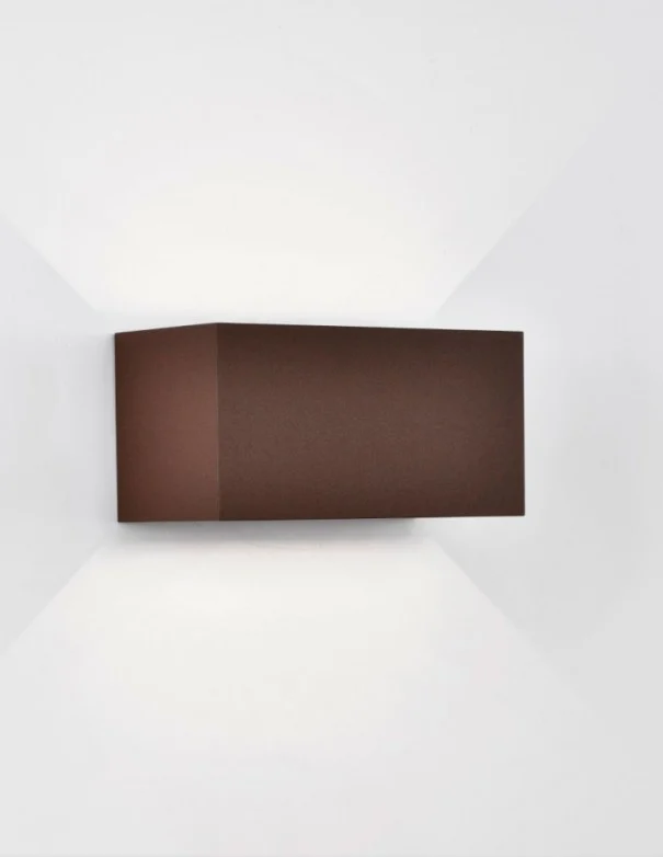 Davos Doble Aplique Exterior Corten 3000K