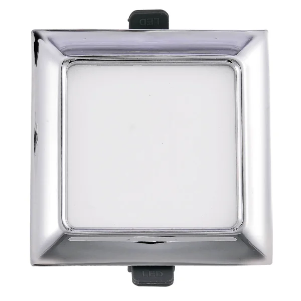 DOWNLIGHT LED CUADRADO 9W CROMO
