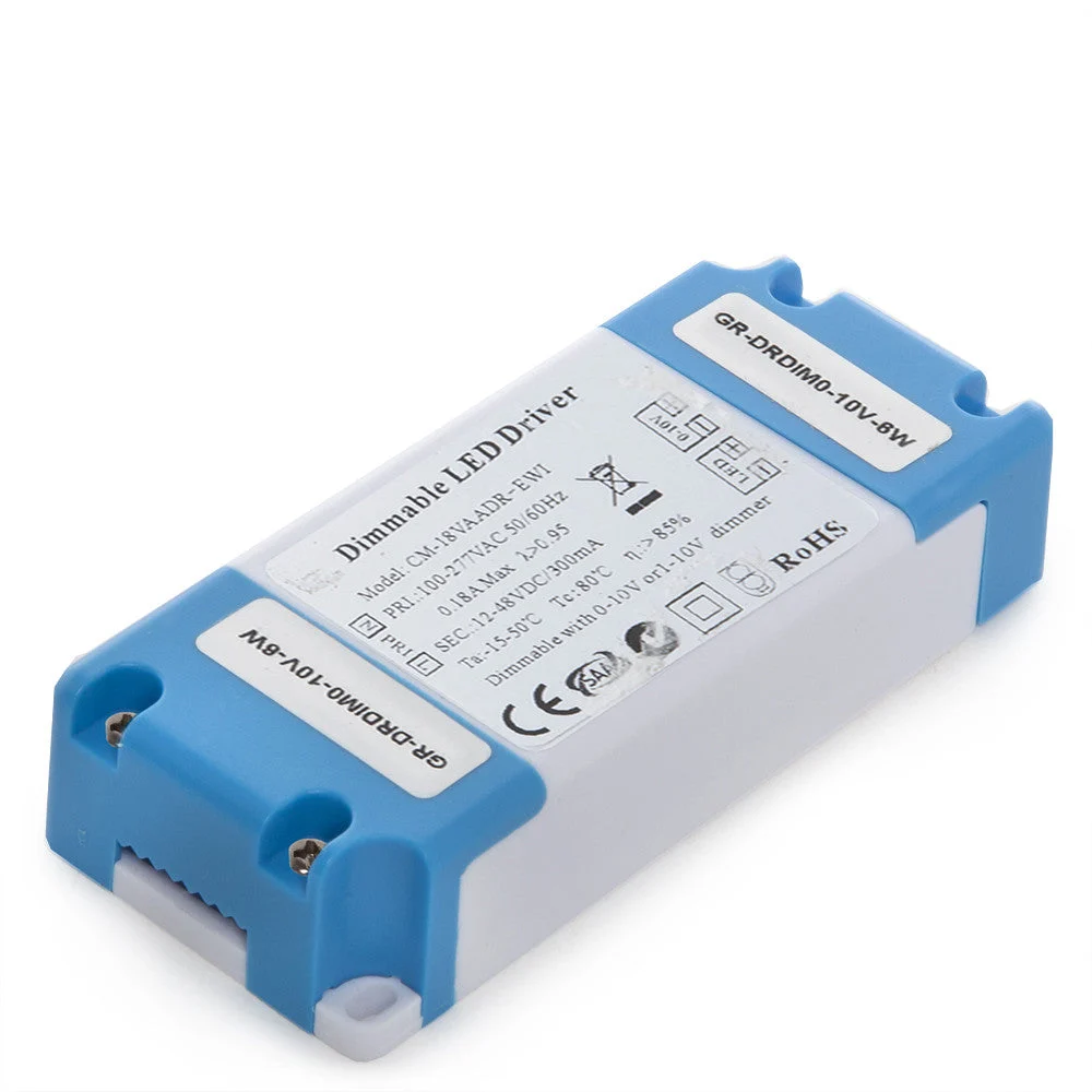 Driver CM-6VAaDR Pot.6W V Out 12-48VDC 300 mA Clase II 0-10V [GR-DRDIM0-10V-6W]