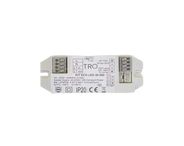 Kit ECO LED 20-200 TRQ de emergencia para luminarias LED con driver externo