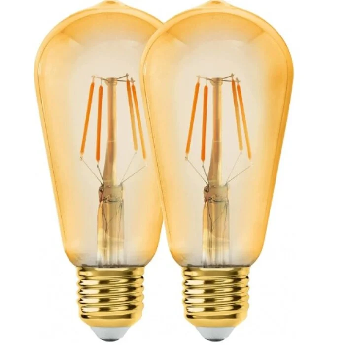 Eglo  2 x E27 6 watt 2200 Kelvin 650 lumen