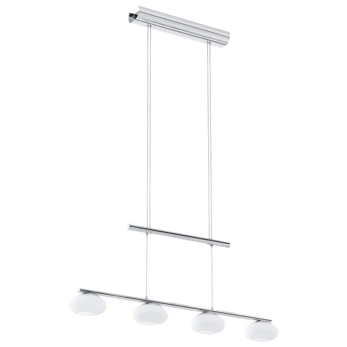 Eglo ALEANDRO Lámpara Colgante LED Cromo, 4 luces