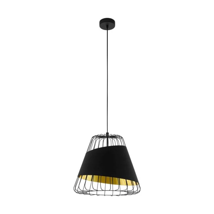 Eglo AUSTELL Lámpara Colgante Negro, 1 luz