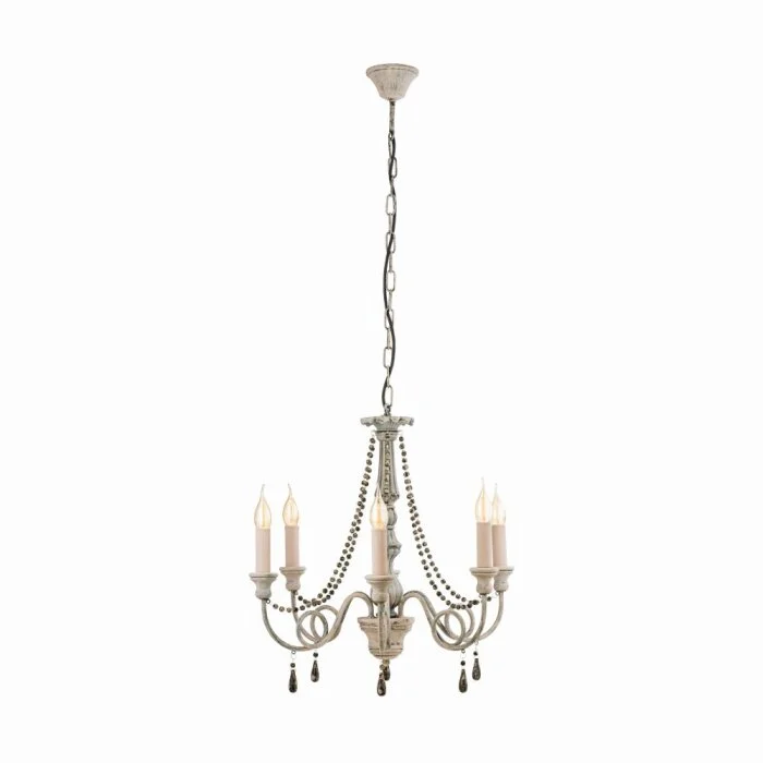 Eglo COLCHESTER Lámpara Colgante Beige, Gris, 6 luces