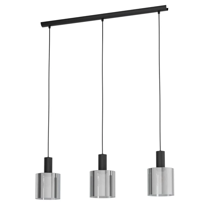 Eglo GOROSIBA Lámpara Colgante Negro, 3 luces