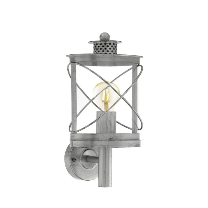 Eglo HILBURN 1 Aplique marrón oscuro, Plata, 1 luz