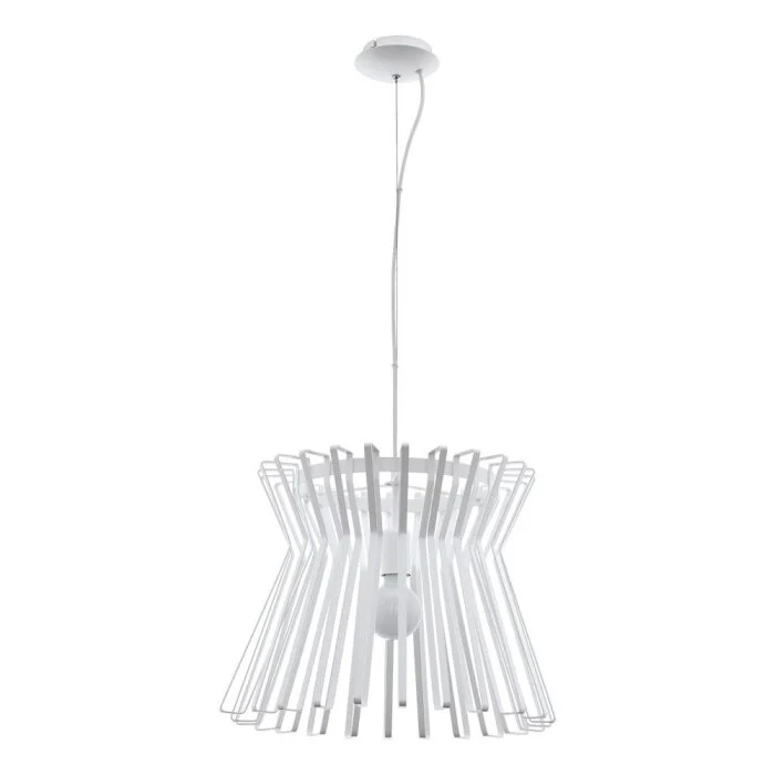 Eglo LOCUBIN Lámpara Colgante Blanca, 1 luz