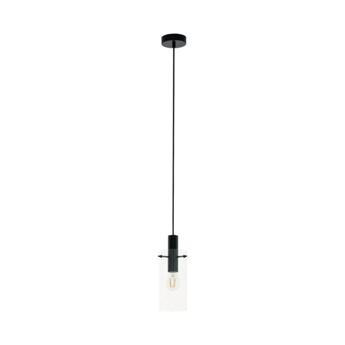 Eglo MONTEFINO Lámpara Colgante Negro, 1 luz