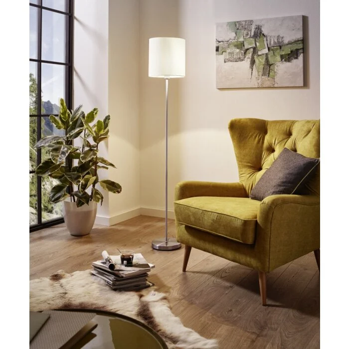 Eglo PASTERI Lámpara de pie Níquel-mate, 1 luz